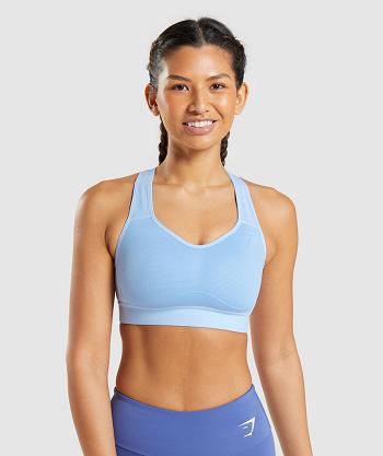 Sujetadores Deportivos Gymshark Ligeros High Support Mujer Azules | CO 2135XYU